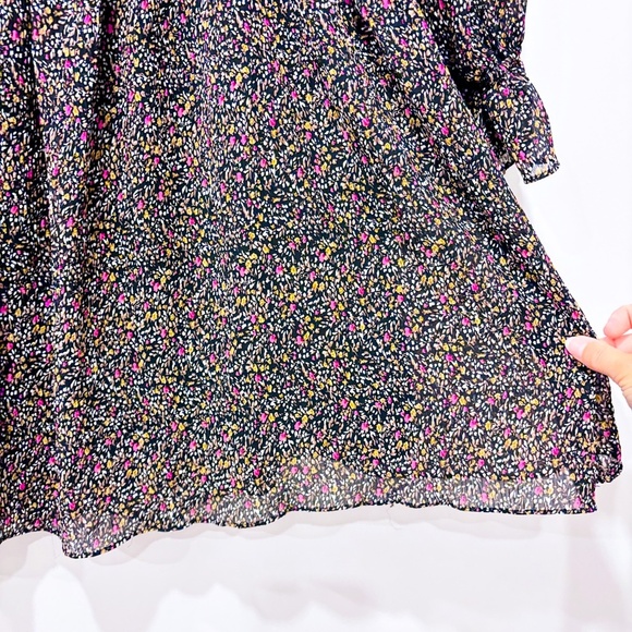 DEX Black floral long-sleeve dress | Romantic everyday piece | X-Large * - Picture 5 of 7